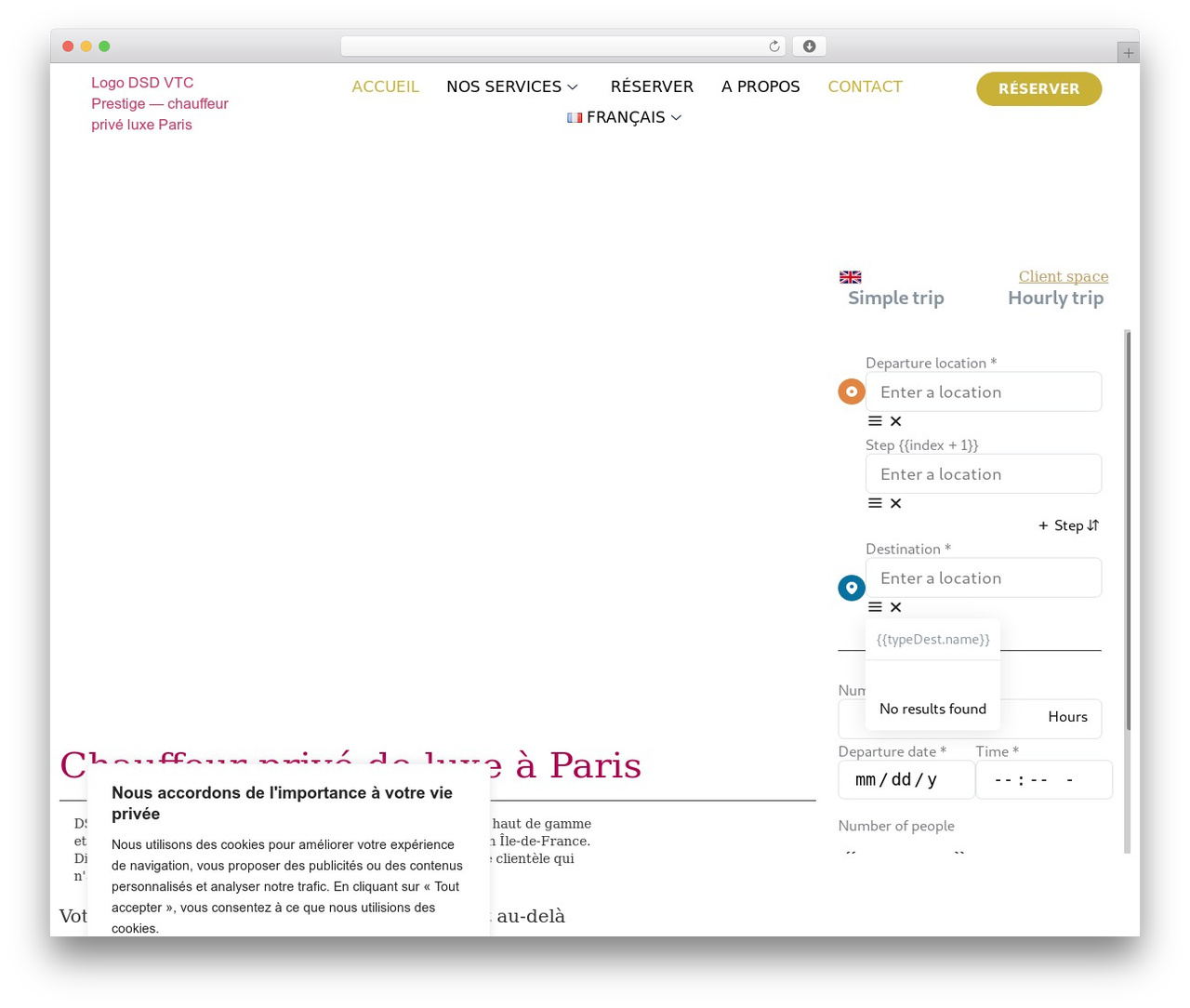 Theme WordPress Hello Elementor - chauffeurs-service.com