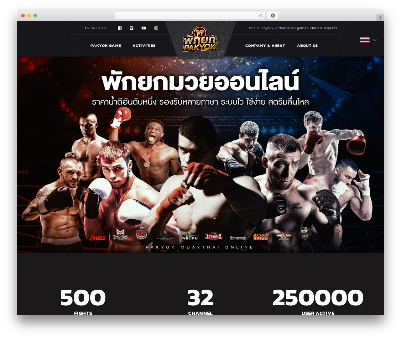 Theme WordPress Playerx - pakyok.io