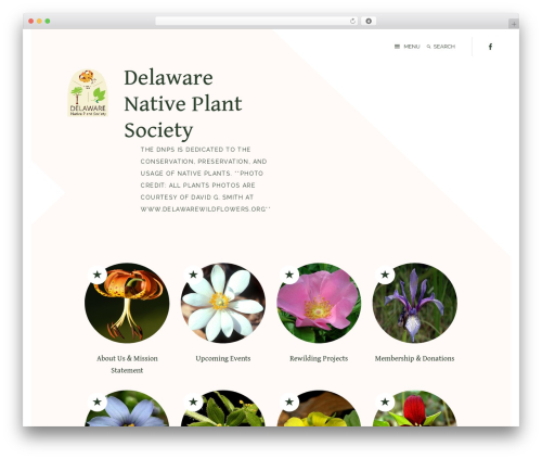 Bari WordPress theme - delawarenativeplants.org