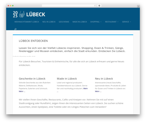 Extra WordPress store theme - luebeck-info.de