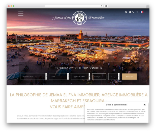 Hydrogen WordPress theme - immobilier-pro-maroc.com
