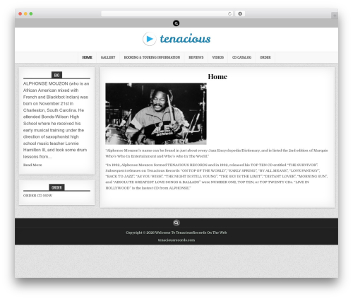 MintWP premium WordPress theme - tenaciousrecords.com
