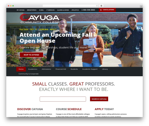 Multi WP WordPress theme - cayuga-cc.edu