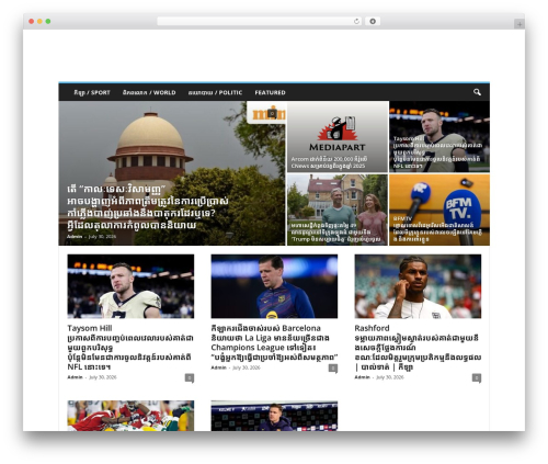 Newsmag best WordPress magazine theme - watphnom-news.com