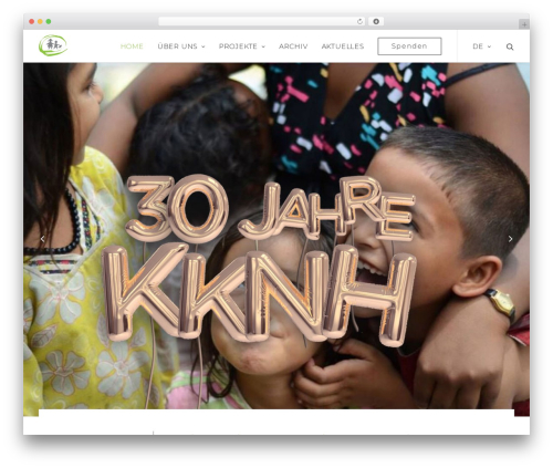 SAGS WordPress theme - kriegskindernothilfe.de