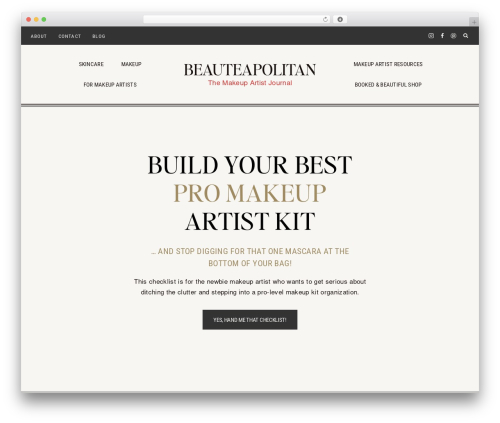 WordPress theme Clover - beauteapolitan.com