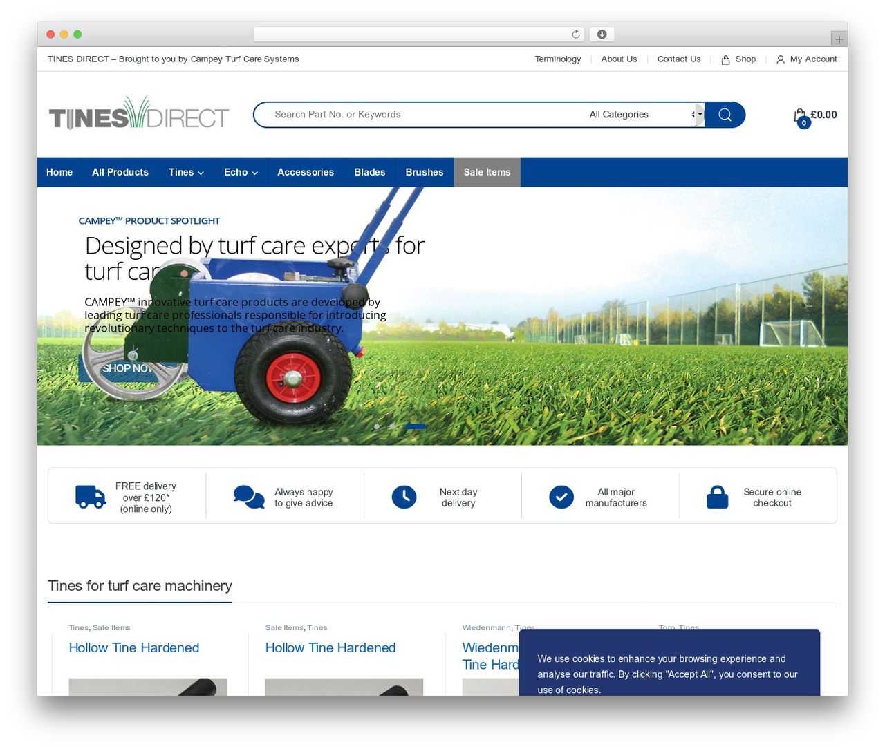 WordPress theme Electro - tinesdirect.com