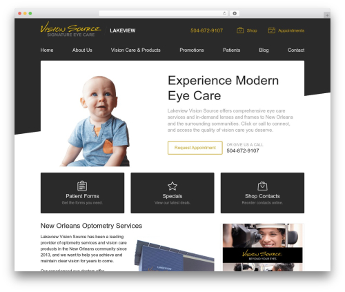 WordPress theme VS Theme #3 - lakeviewvisionsource.com