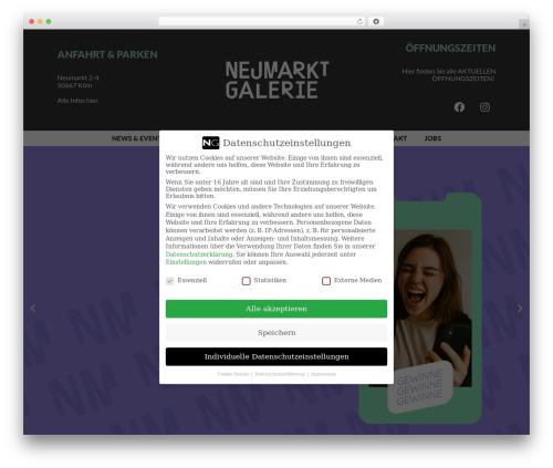 WP theme Elementor Hello Theme - neumarktgalerie.com