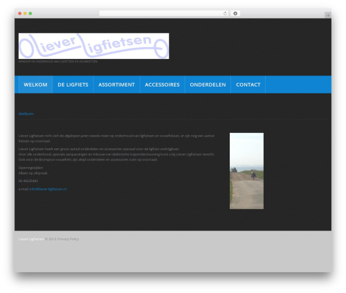 cherry theme WordPress - liever-ligfietsen.nl