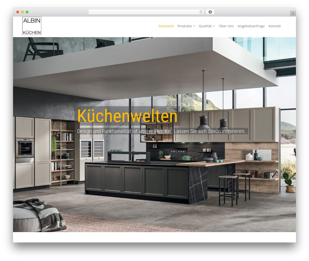 Construction WordPress theme - albin-kuechen.ch