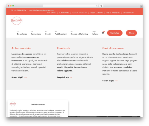 Corzo theme WordPress - teamworkhospitality.com