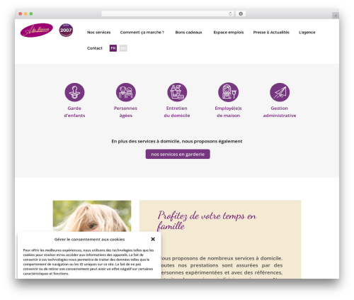 gravity top WordPress theme - alamaison.ch
