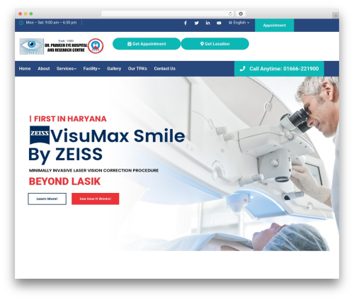 Medixi WordPress theme - praveeneyehospital.com