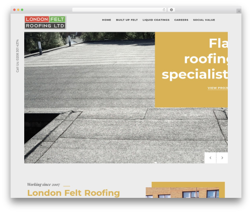Modrox top WordPress theme - londonfeltroofing.co.uk