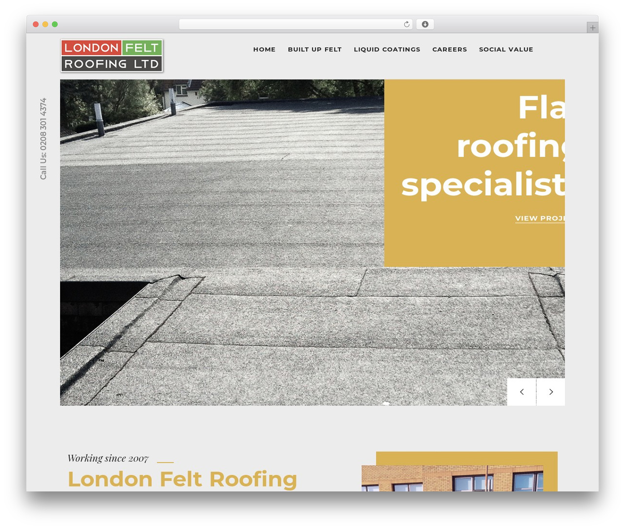Modrox top WordPress theme - londonfeltroofing.co.uk