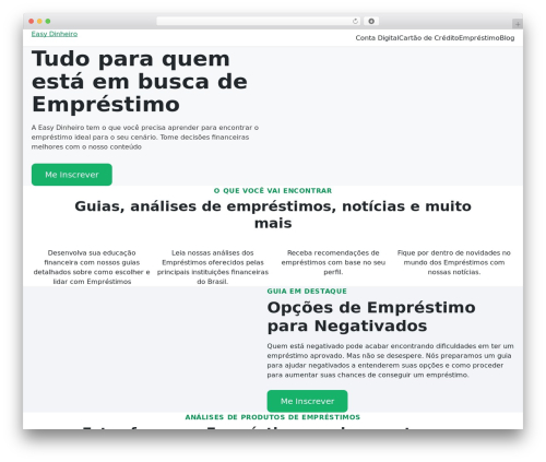 Theme WordPress Brius Optimized Lightweight Theme - easydinheiro.com