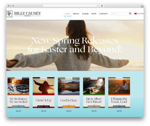 Theme WordPress JupiterX - billycausey.com