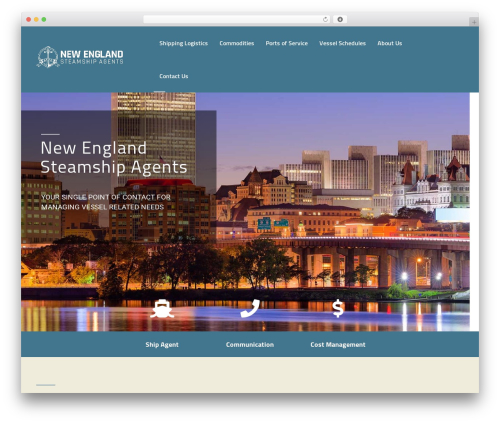 Transcargo WordPress theme - newenglandsteamship.com