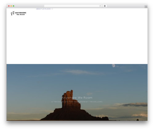 Uncode WordPress blog theme - anywhereweroam.com