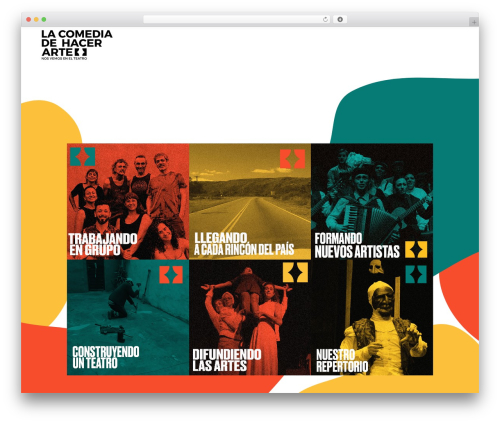 WordPress theme Blomma - lacomediadehacerarte.com