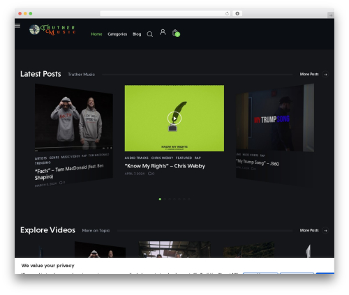 WordPress theme Tuber - truthermusic.com WordPress theme Tuber - truthermusic.com