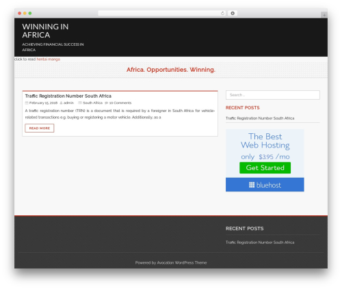 Avocation WordPress theme - winninginafrica.com Avocation WordPress theme - winninginafrica.com