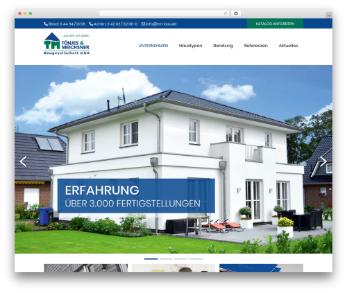 Blank Theme WordPress website theme - tm-bau.de