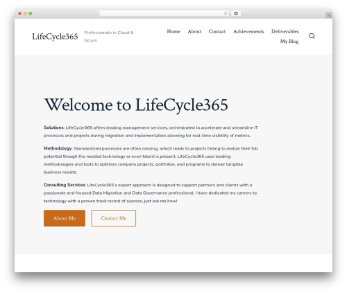 GO template WordPress - lifecycle365.com