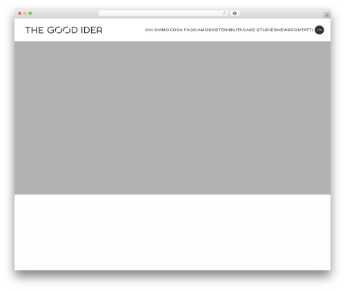 Impreza WordPress theme - thegoodidea.it