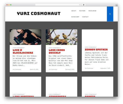 Simple photo feed WordPress plugin - yuricosmonaut.ch