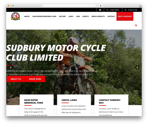 Klippe WordPress page theme - sudburymcc.co.uk