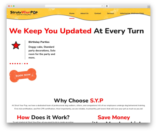 Pawsitive WordPress theme - strutpup.com