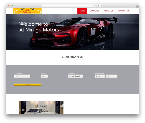 Templatefour WordPress theme - almiragemotors.com