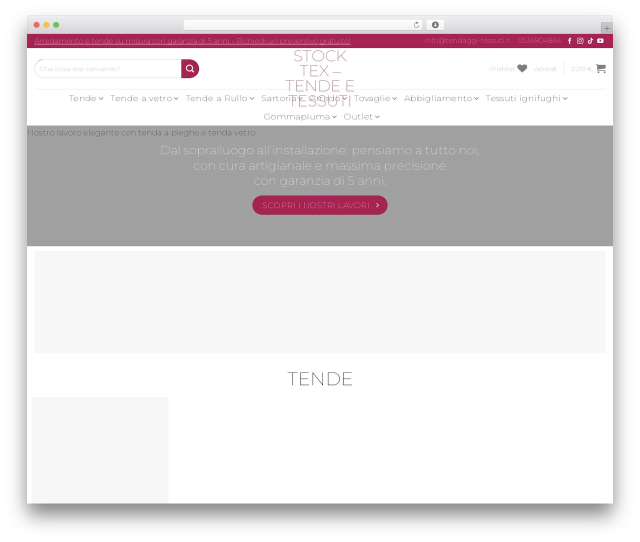 Theme WordPress Flatsome - tendaggi-tessuti.it Theme WordPress Flatsome - tendaggi-tessuti.it