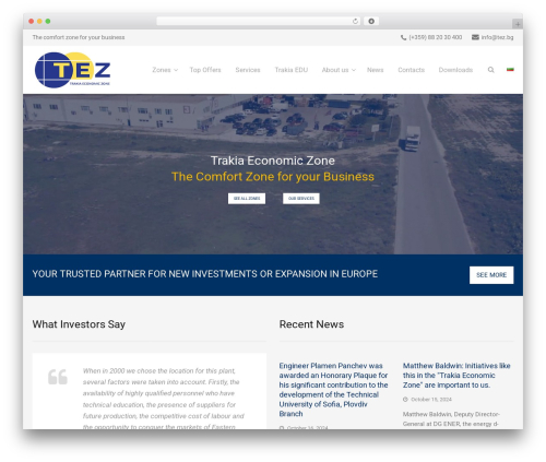 TM Builder WordPress theme - tez.bg