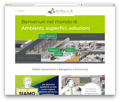 WordPress theme TEMABASE - dielleceramiche.it