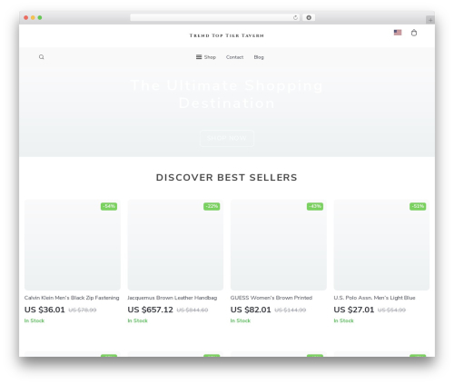 Botticelli WordPress store theme - trendtoptiertavern.shop