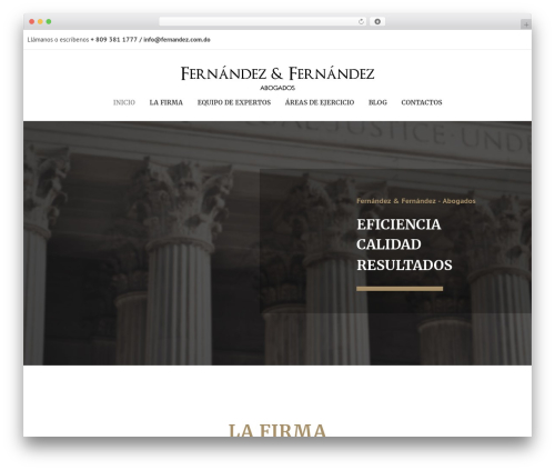 Dejure theme WordPress - fernandez.com.do