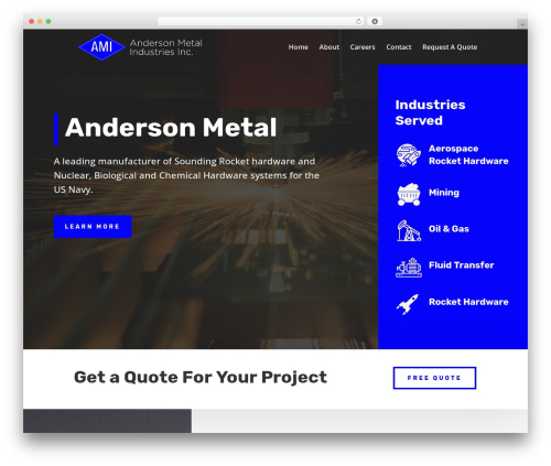 Divi WordPress website theme - andermet.com
