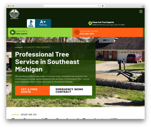 JSA Theme WordPress theme design - cleancuttreeexperts.com