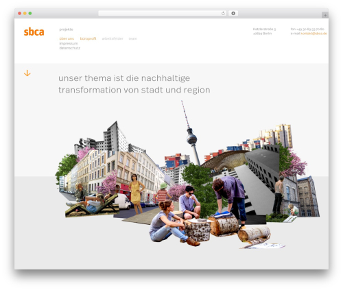SBCA theme WordPress - sbca.de