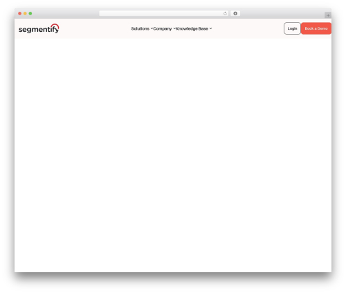 Segmentify WordPress theme design - www.segmentify.com