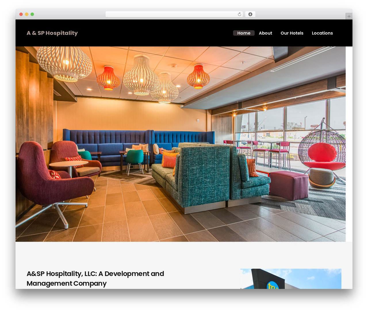 UnfinityPlus WordPress theme design - aandsp-hospitality.com