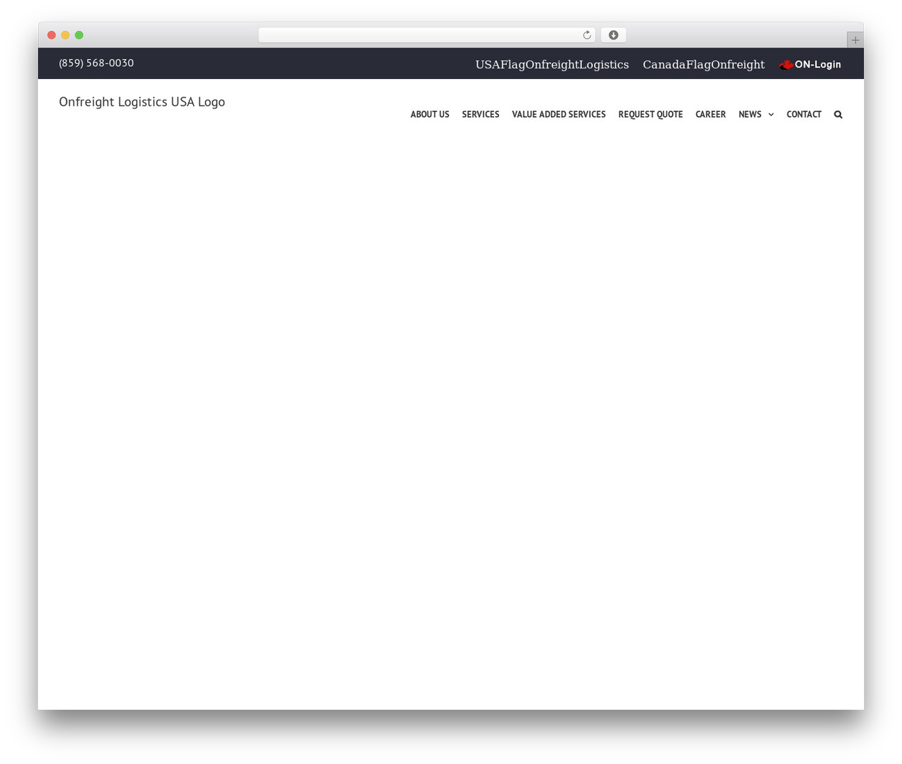 Avada theme WordPress - onfreightusa.com