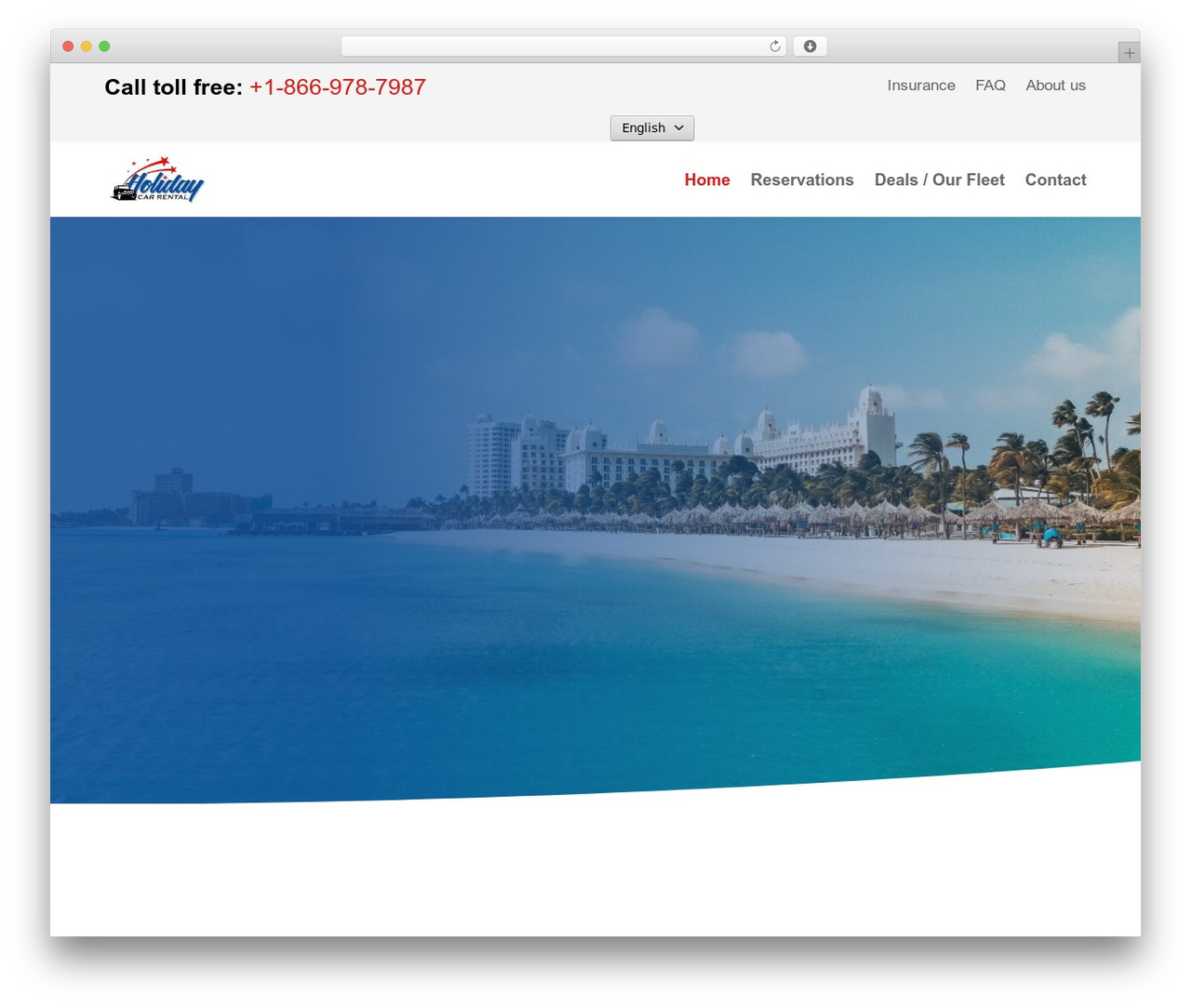 Divi WordPress theme design - arubaholidaycarrental.com