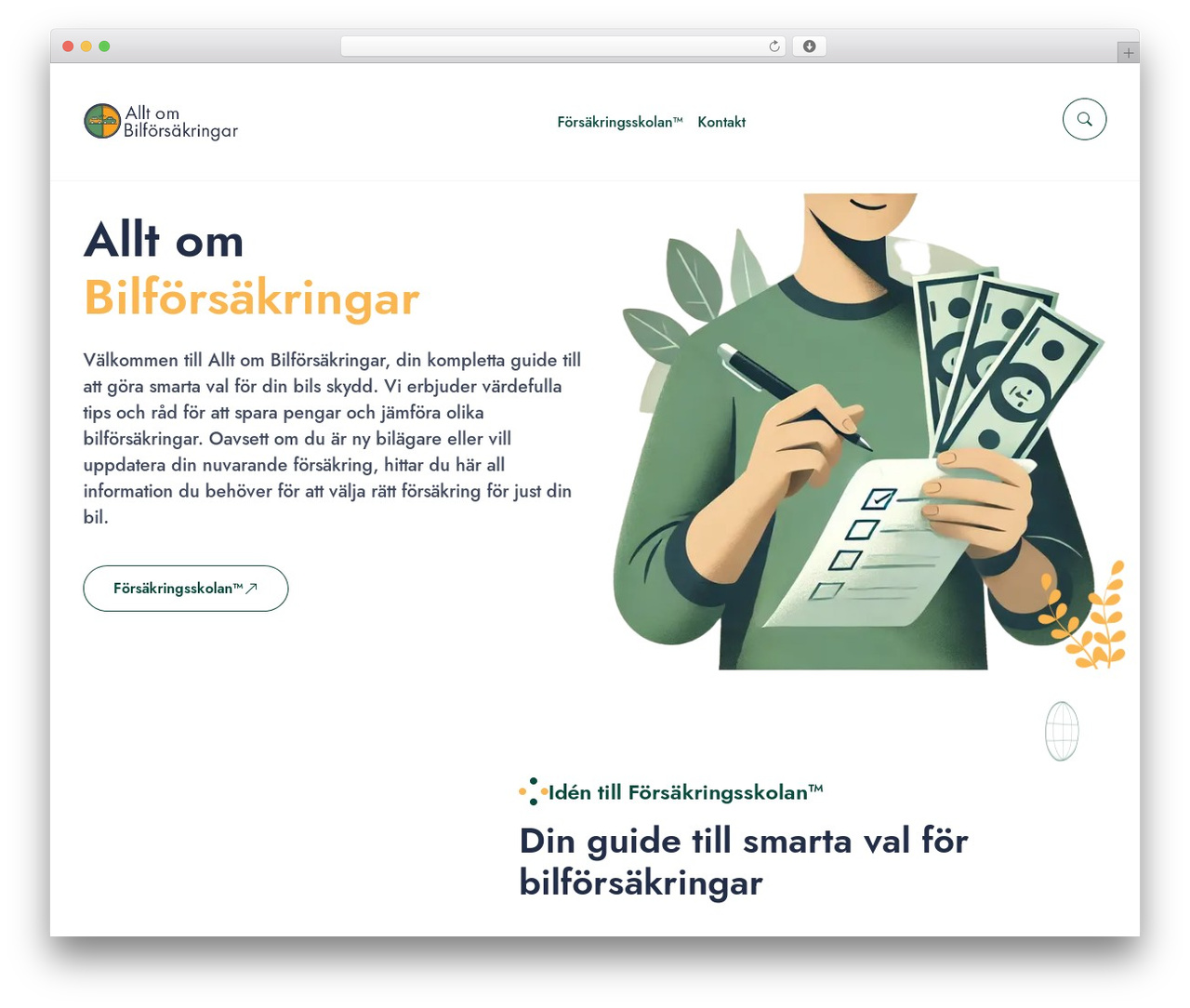 Finview WordPress theme - alltombilforsakringar.se