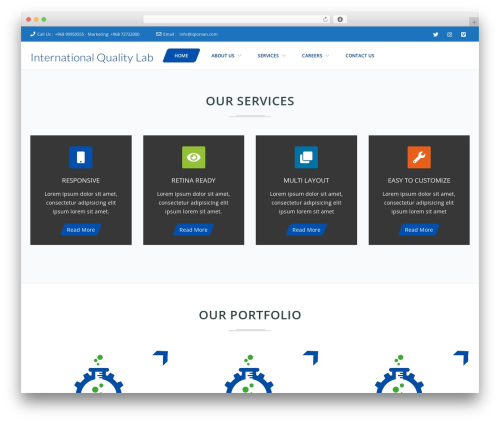 Frontech WordPress page theme - iqloman.com