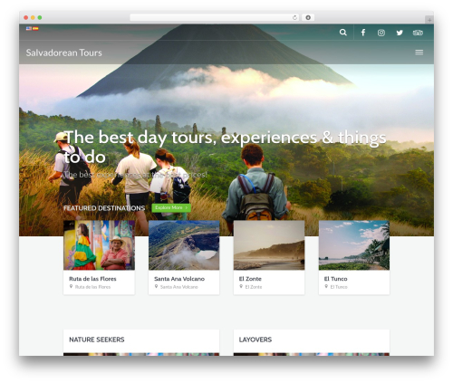 Destinations WordPress plugin - salvadoreantours.com