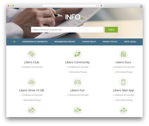 Knowledge Base Theme top WordPress theme - info.libero.it